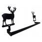 Towel Rack- Moose design in Iron